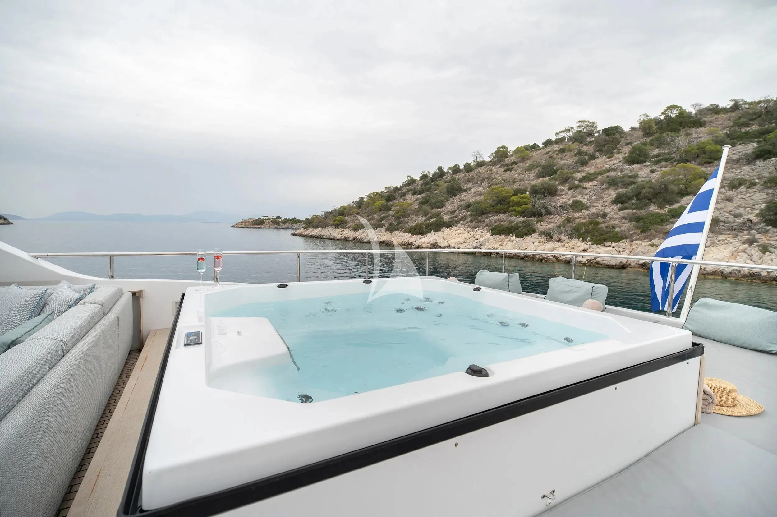 a boat on the water aboard PAREAKI II Yacht for Sale