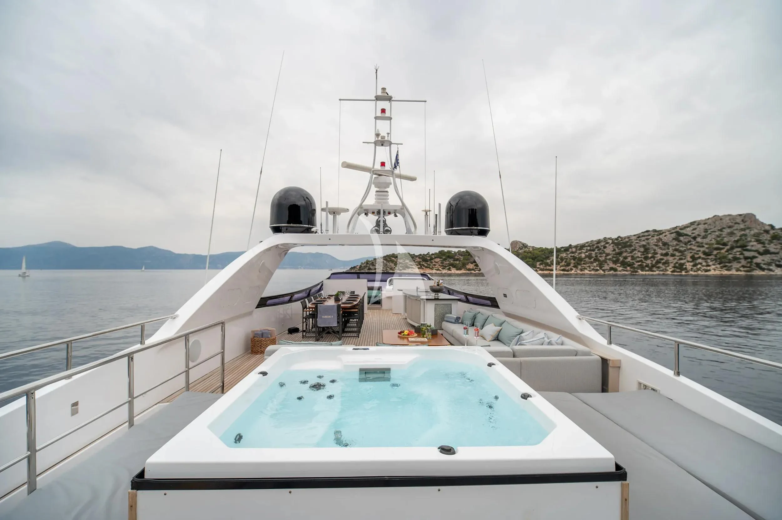 a boat on the water aboard PAREAKI II Yacht for Sale