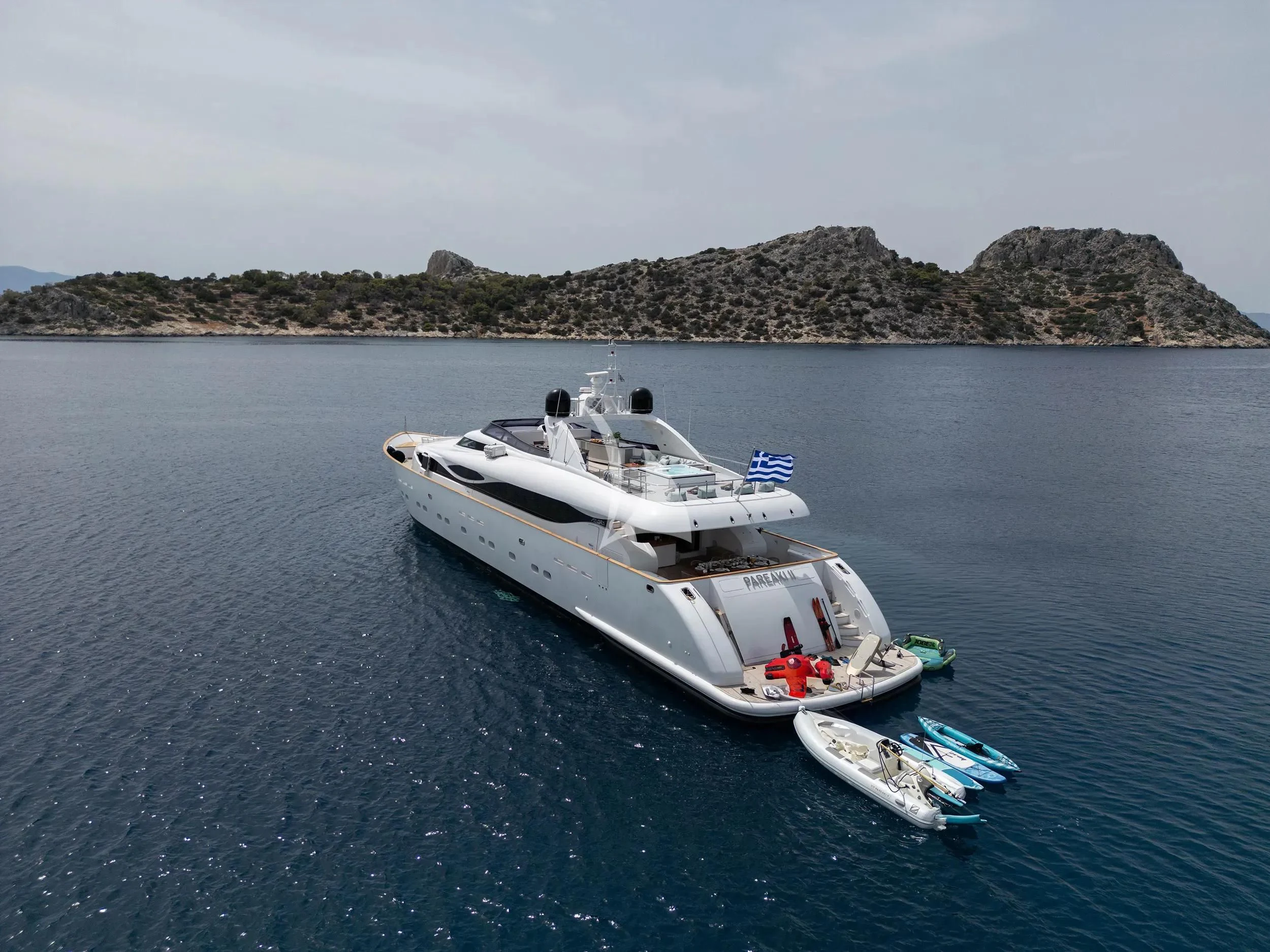 a boat on the water aboard PAREAKI II Yacht for Sale