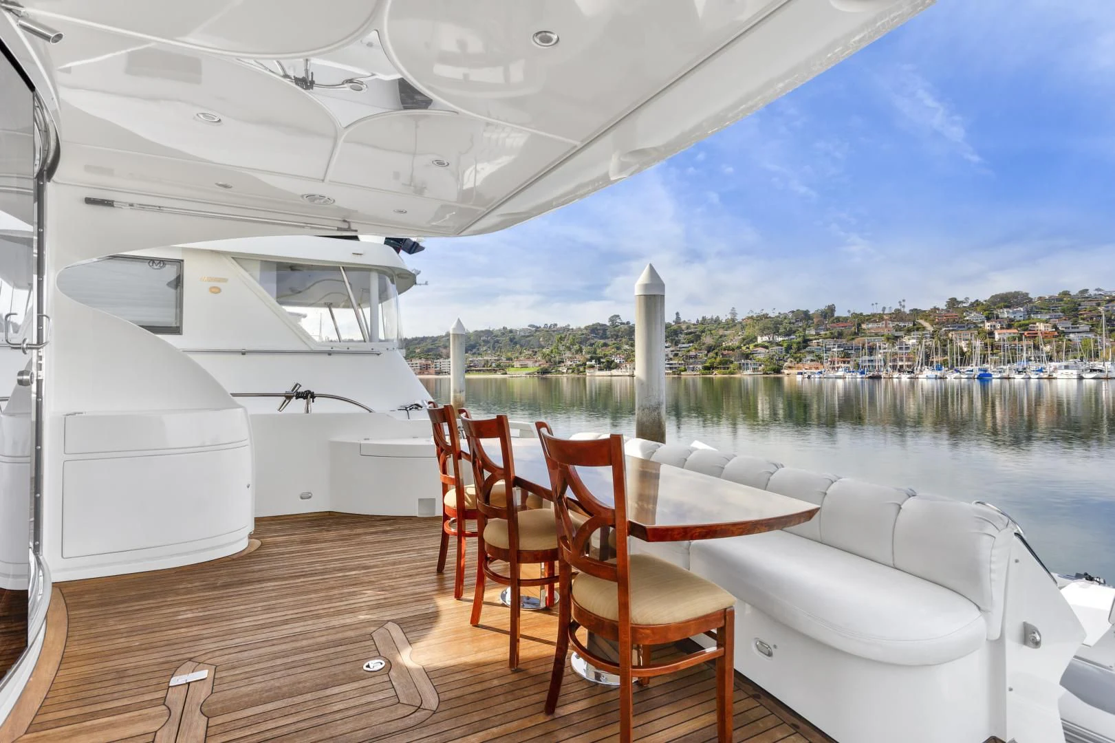 a boat on a dock aboard MONDRIAN Yacht for Sale