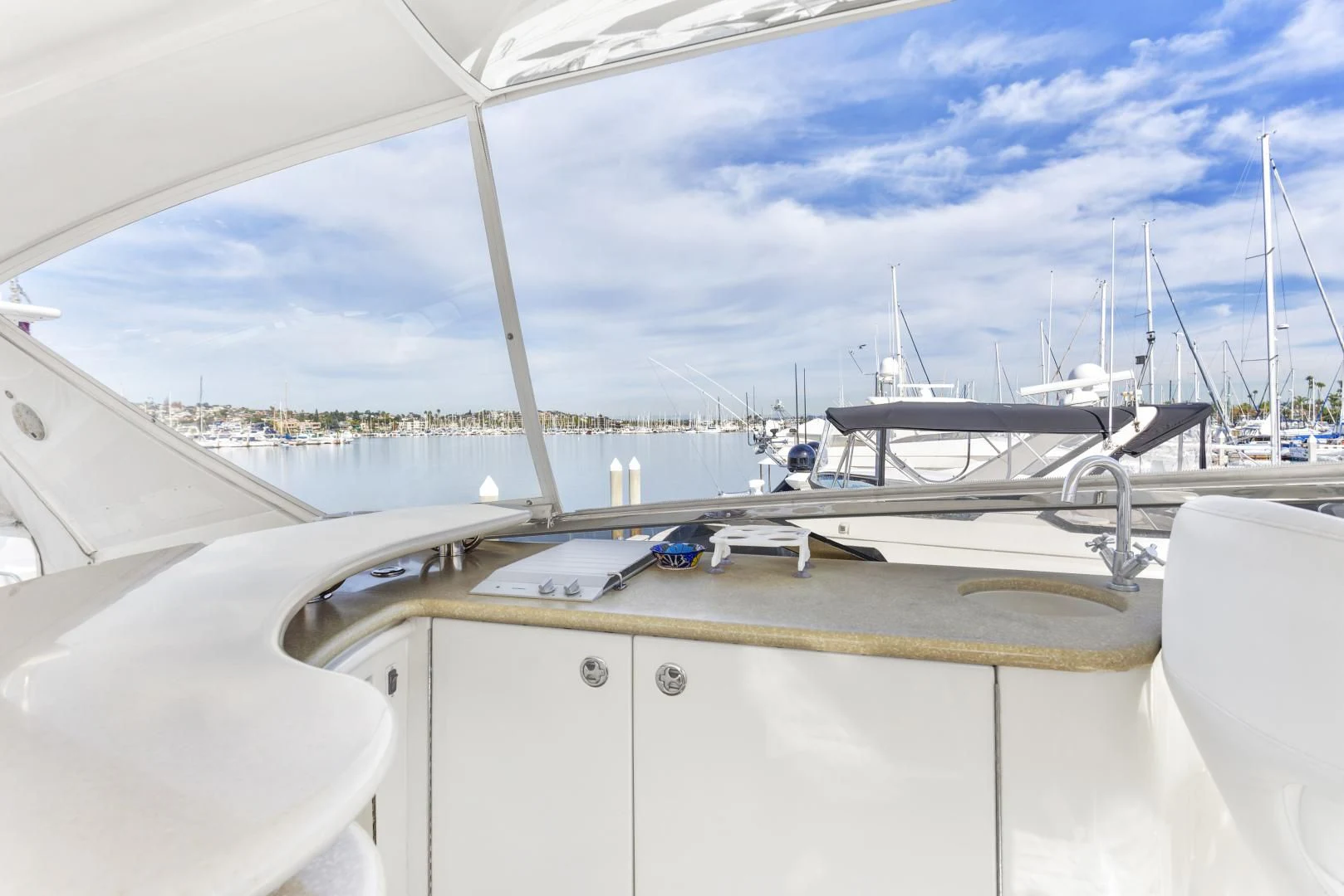 a boat on the water aboard MONDRIAN Yacht for Sale