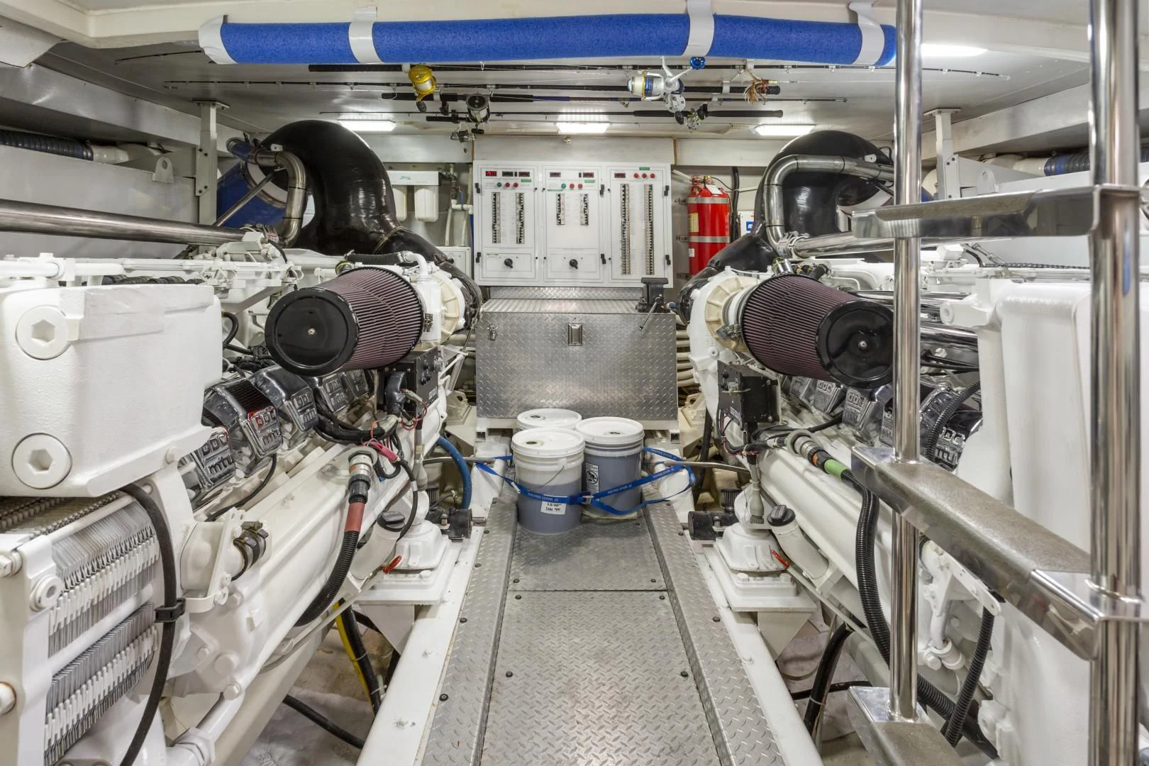 a large factory machinery aboard MONDRIAN Yacht for Sale