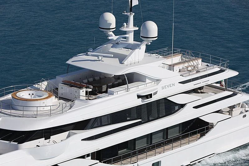 a large white boat on the water aboard MONT-AL LAWZ Yacht for Sale