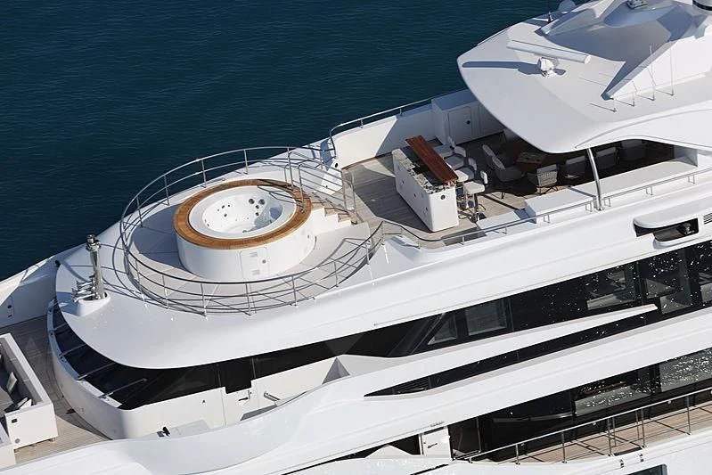 a large white ship aboard MONT-AL LAWZ Yacht for Sale