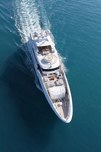 a large ship in the water aboard MONT-AL LAWZ Yacht for Sale