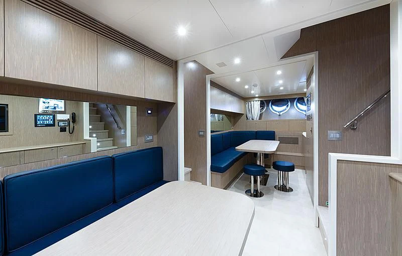 a room with a bed and a table aboard MONT-AL LAWZ Yacht for Sale