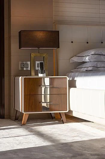 a tv on a stand in a room aboard MONT-AL LAWZ Yacht for Sale