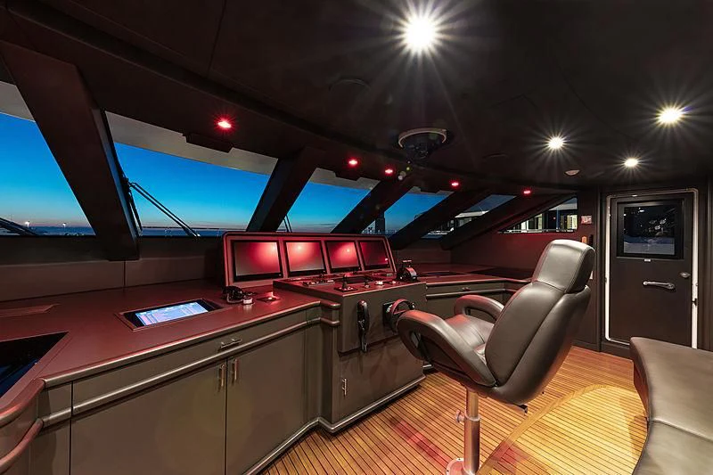 inside of a car aboard MONT-AL LAWZ Yacht for Sale