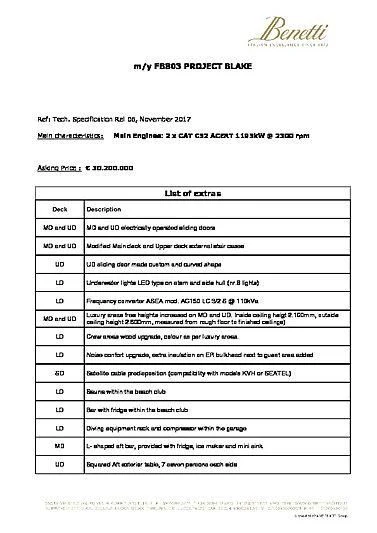 table aboard MONT-AL LAWZ Yacht for Sale