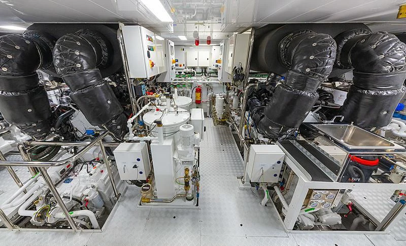 a room with machinery and equipment aboard MONT-AL LAWZ Yacht for Sale