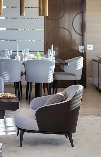 a table and chairs in a room aboard MONT-AL LAWZ Yacht for Sale