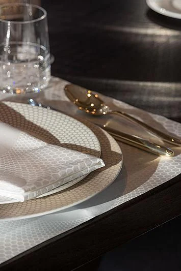 a napkin and a spoon on a table aboard MONT-AL LAWZ Yacht for Sale