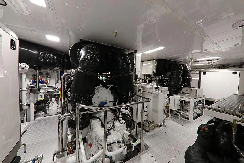 a room with machines and equipment aboard MONT-AL LAWZ Yacht for Sale