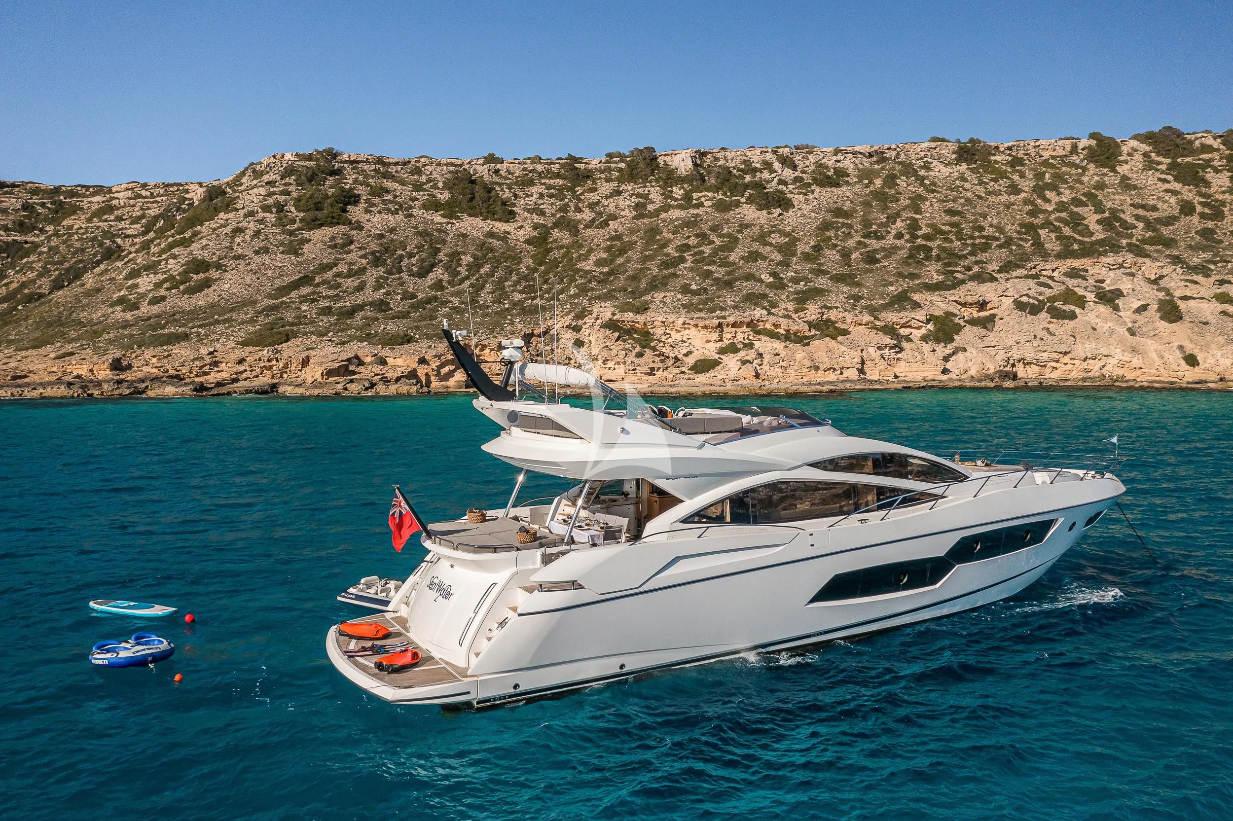 a boat in the water aboard SEAWATER Yacht for Sale