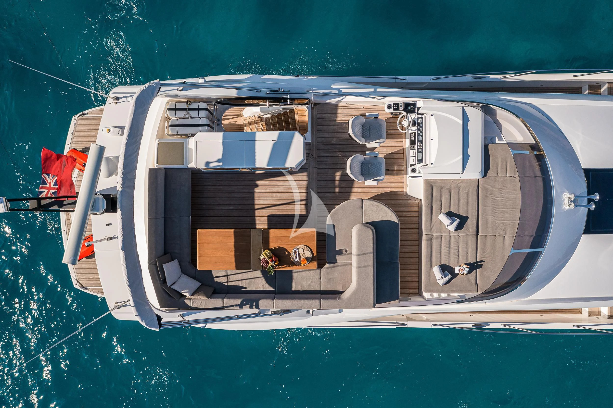 a person in a boat aboard SEAWATER Yacht for Sale