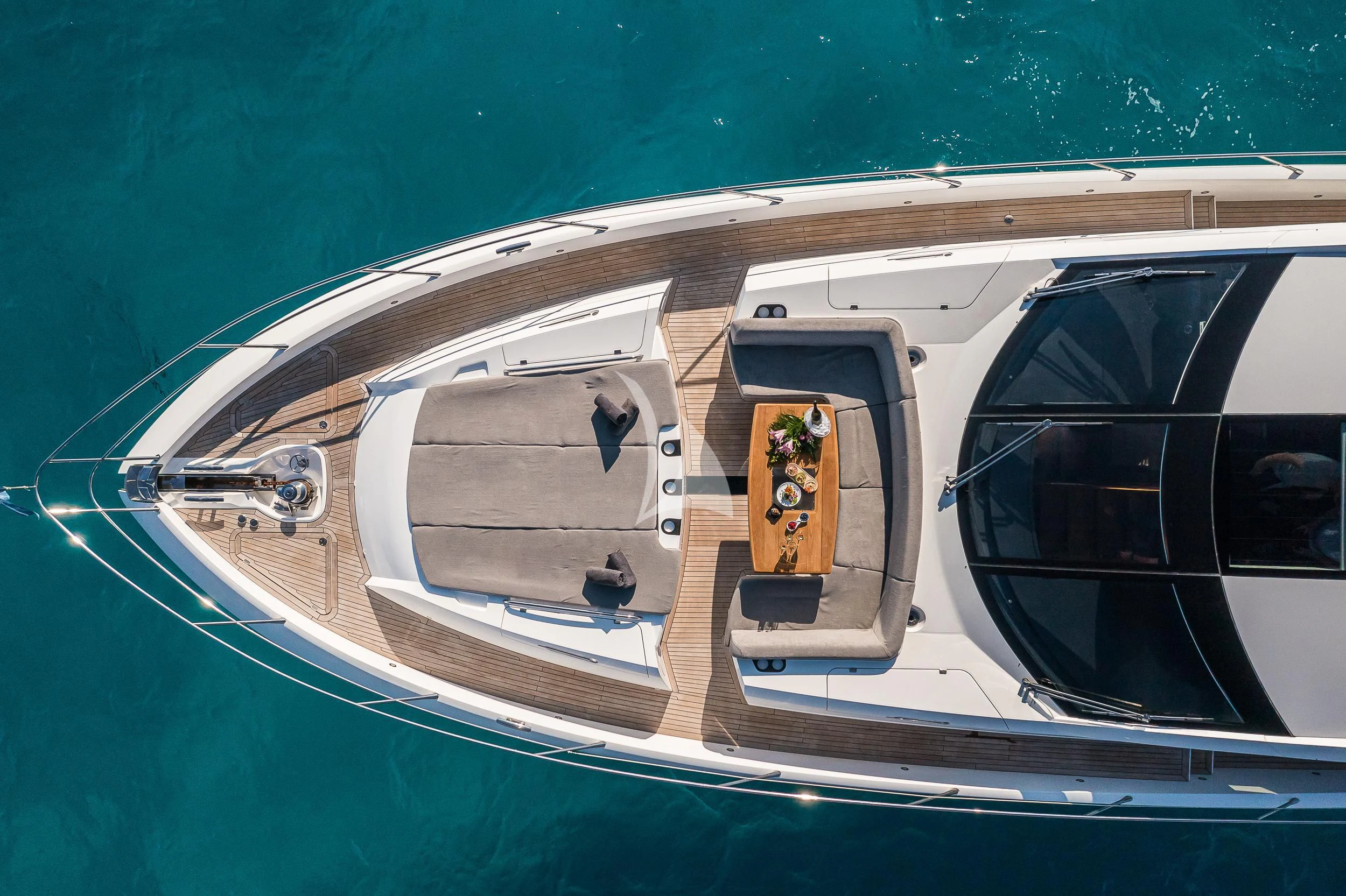 a person in a boat aboard SEAWATER Yacht for Sale