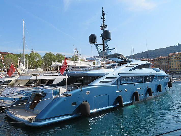 a boat on the water aboard QUEEN ALLA Yacht for Sale