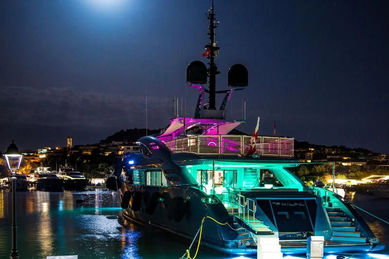 a boat in the water aboard QUEEN ALLA Yacht for Sale