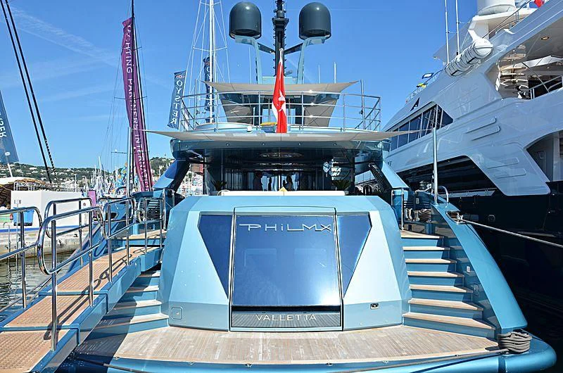 a boat on the water aboard QUEEN ALLA Yacht for Sale