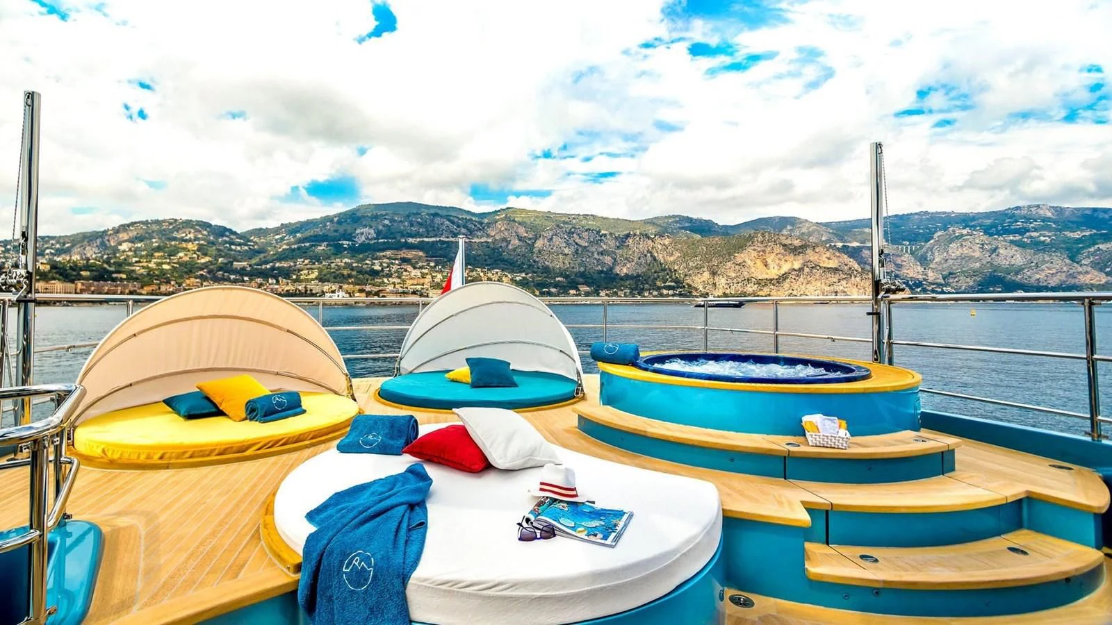 several boats on a dock aboard QUEEN ALLA Yacht for Sale