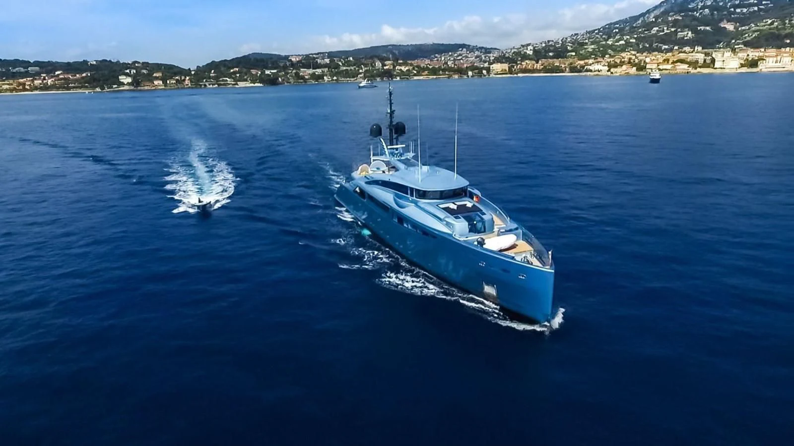 a boat on the water aboard QUEEN ALLA Yacht for Sale