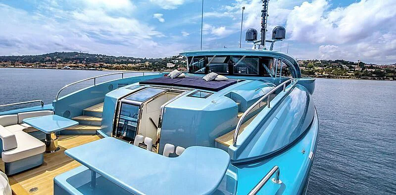 a boat on the water aboard QUEEN ALLA Yacht for Sale