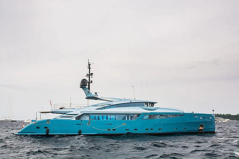 a boat in the water aboard QUEEN ALLA Yacht for Sale