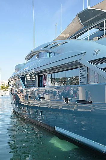 a boat on the water aboard QUEEN ALLA Yacht for Sale