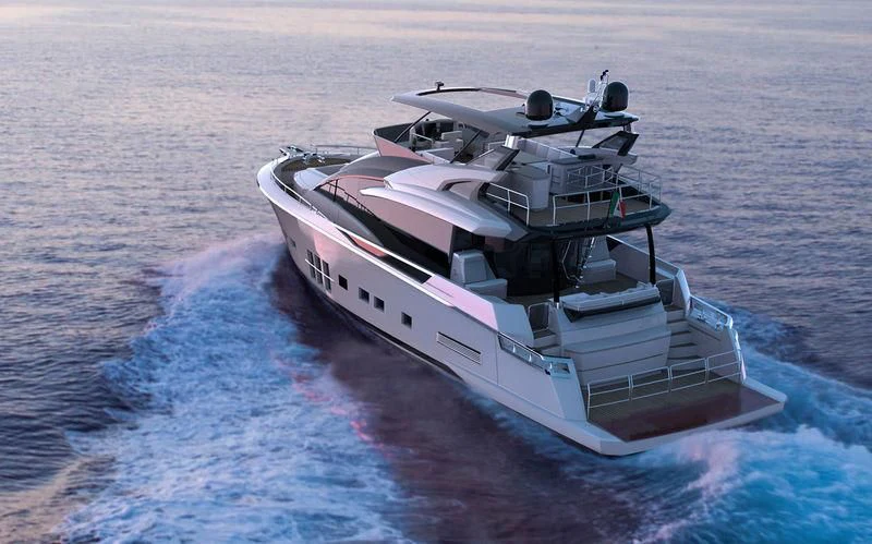 a boat on the water aboard ADLER SUPREMA X Yacht for Sale