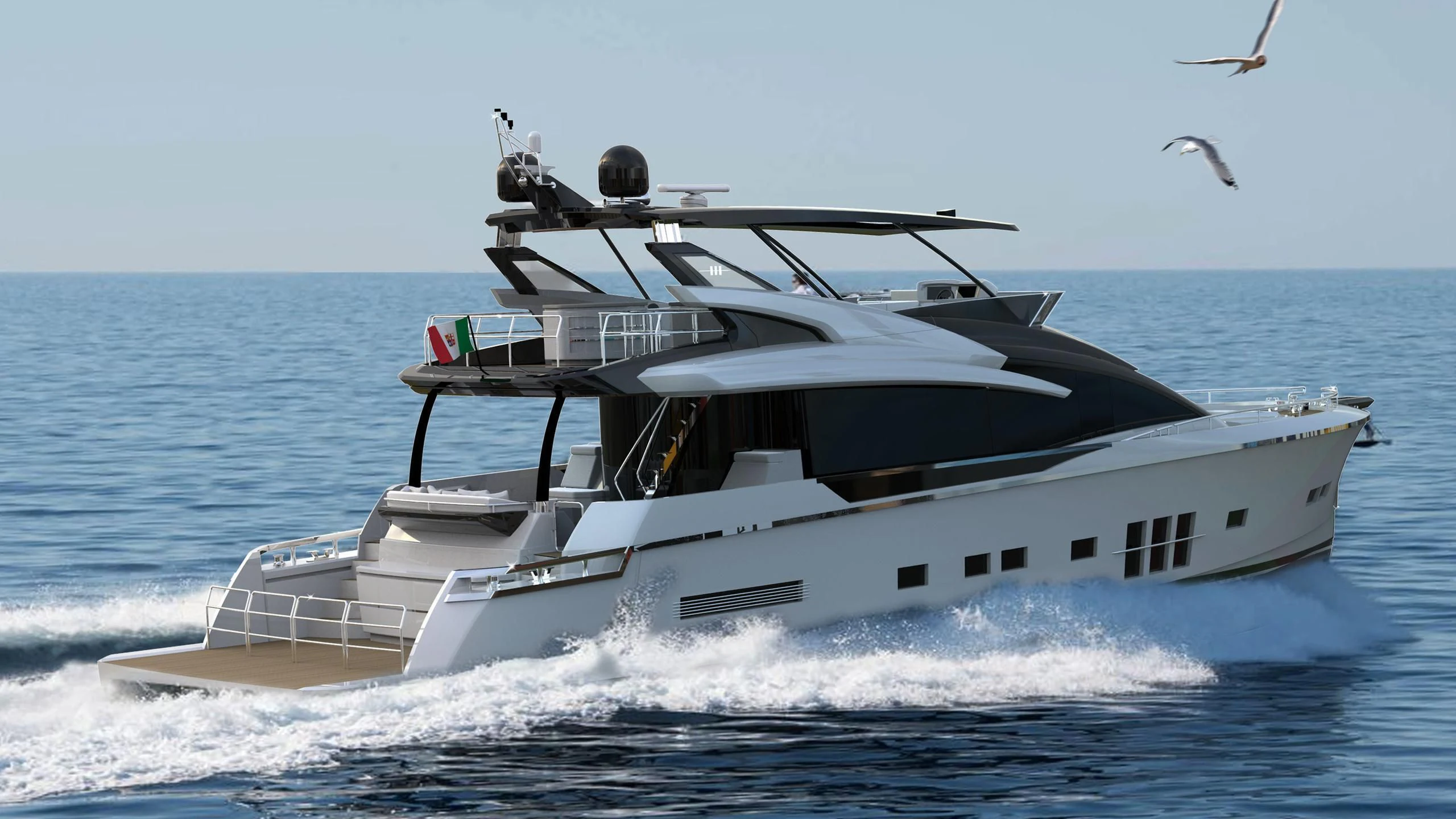 a boat on the water aboard ADLER SUPREMA X Yacht for Sale