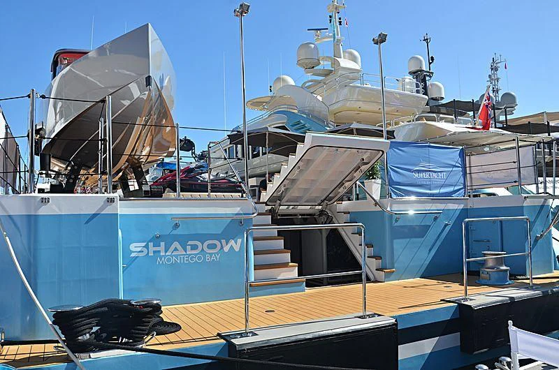 a boat docked at a pier aboard CHASING ROMANCE Yacht for Sale