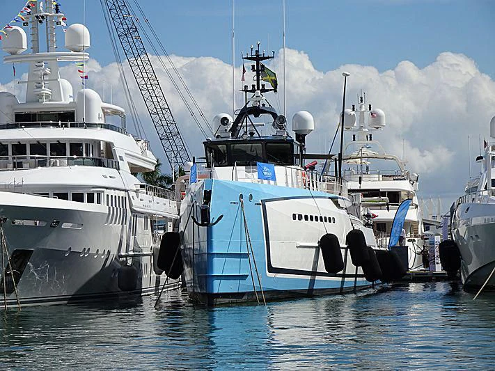several boats in the water aboard CHASING ROMANCE Yacht for Sale