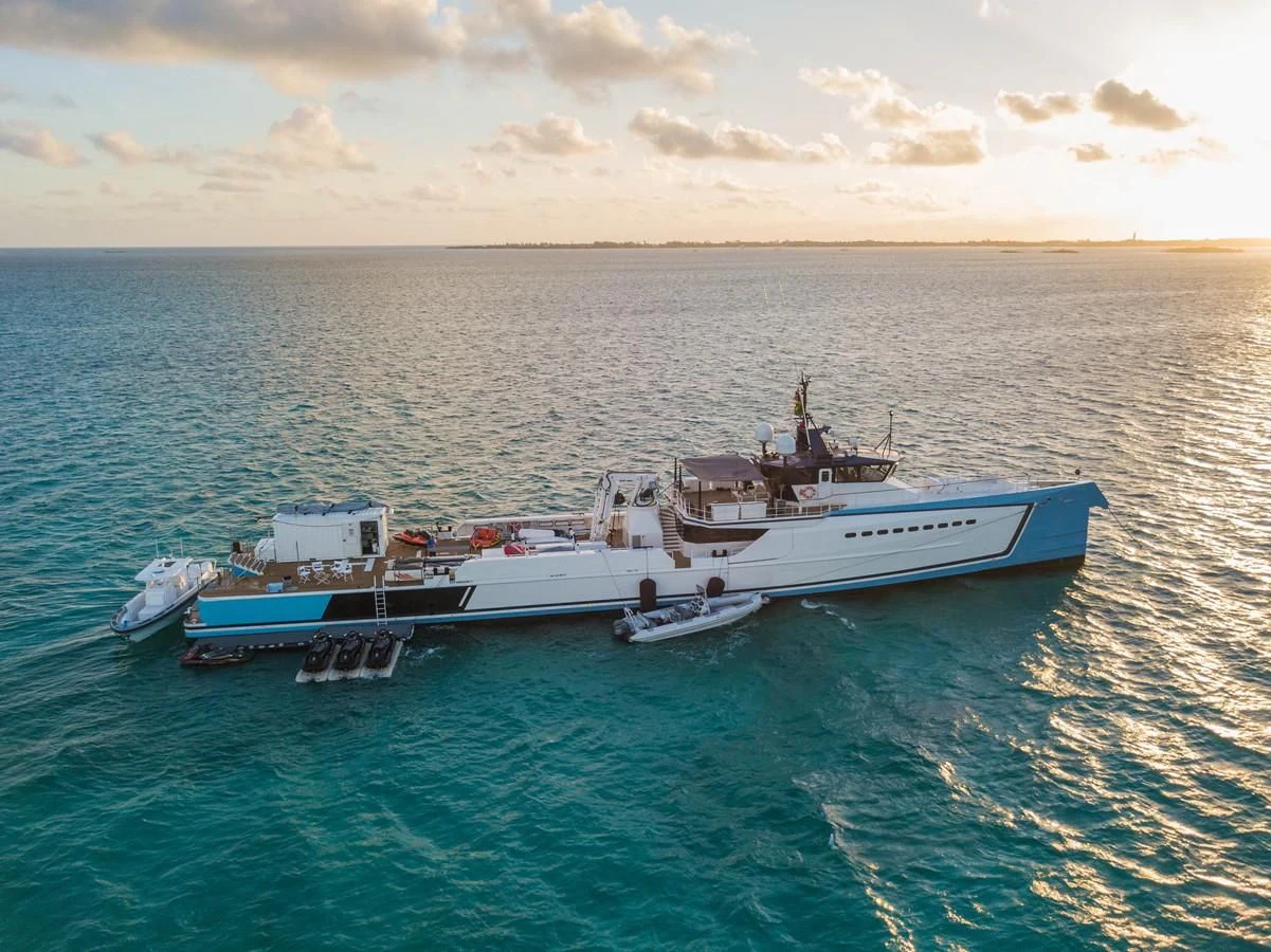a group of boats in the water aboard CHASING ROMANCE Yacht for Sale