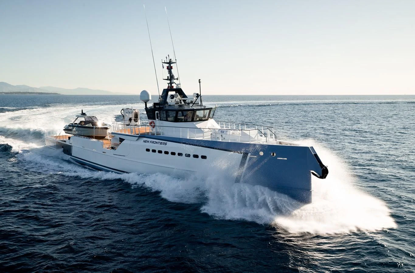 a boat on the water aboard CHASING ROMANCE Yacht for Sale