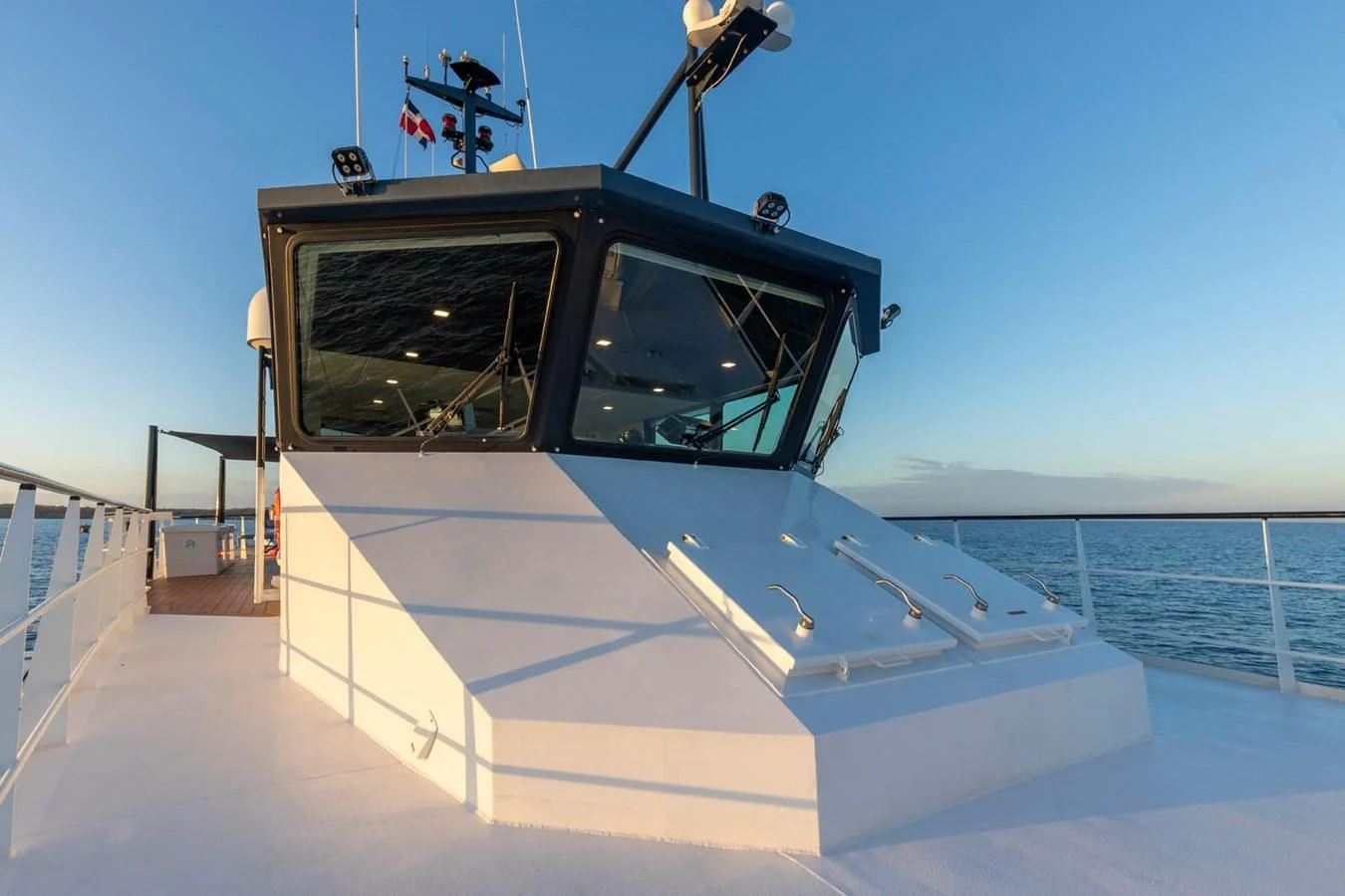 a boat on the water aboard CHASING ROMANCE Yacht for Sale
