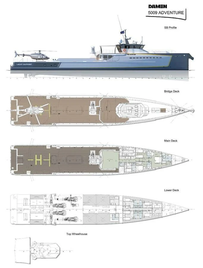 diagram, engineering drawing aboard CHASING ROMANCE Yacht for Sale