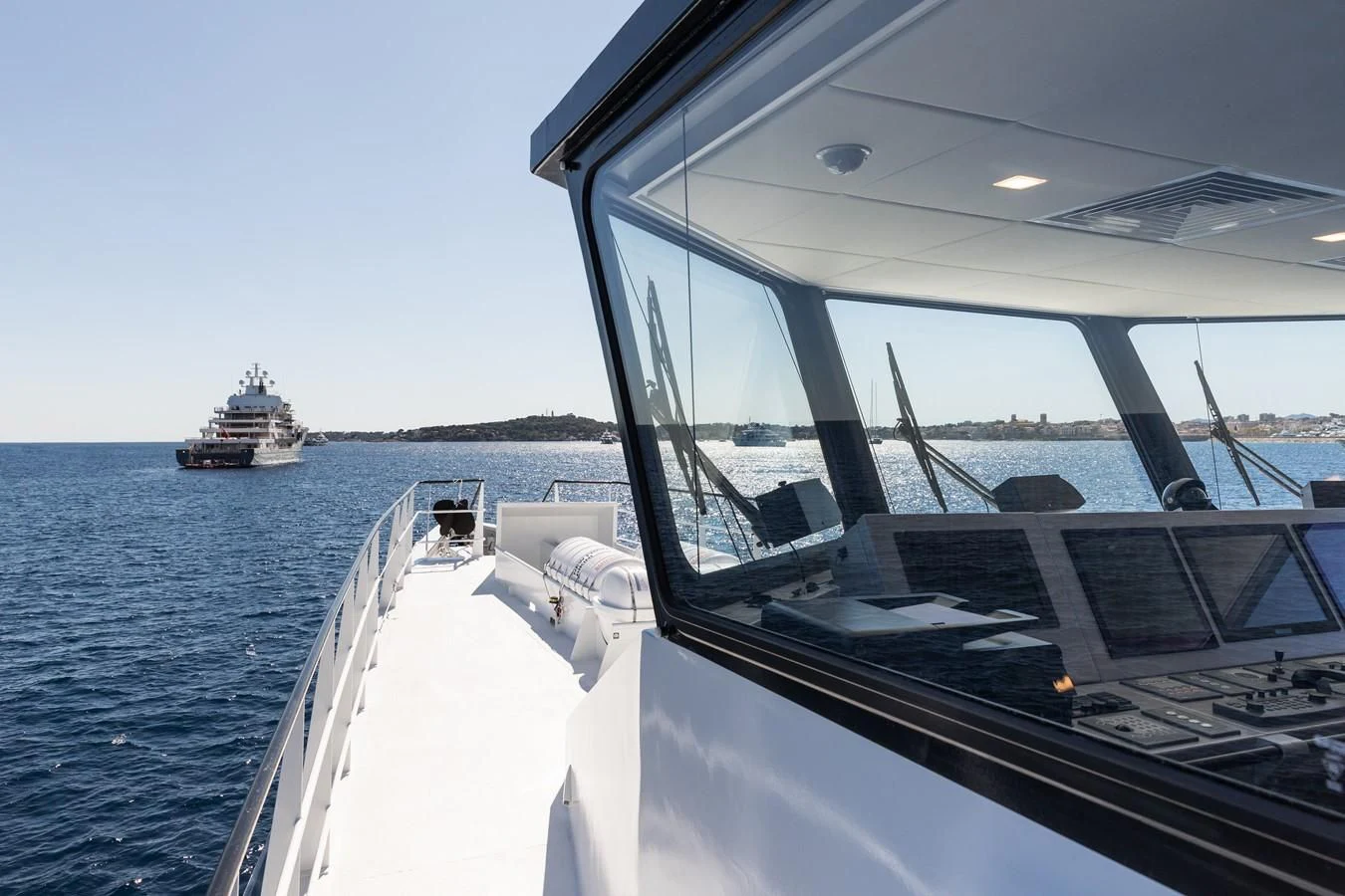 a boat on the water aboard CHASING ROMANCE Yacht for Sale