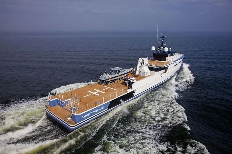 a boat on the water aboard CHASING ROMANCE Yacht for Sale