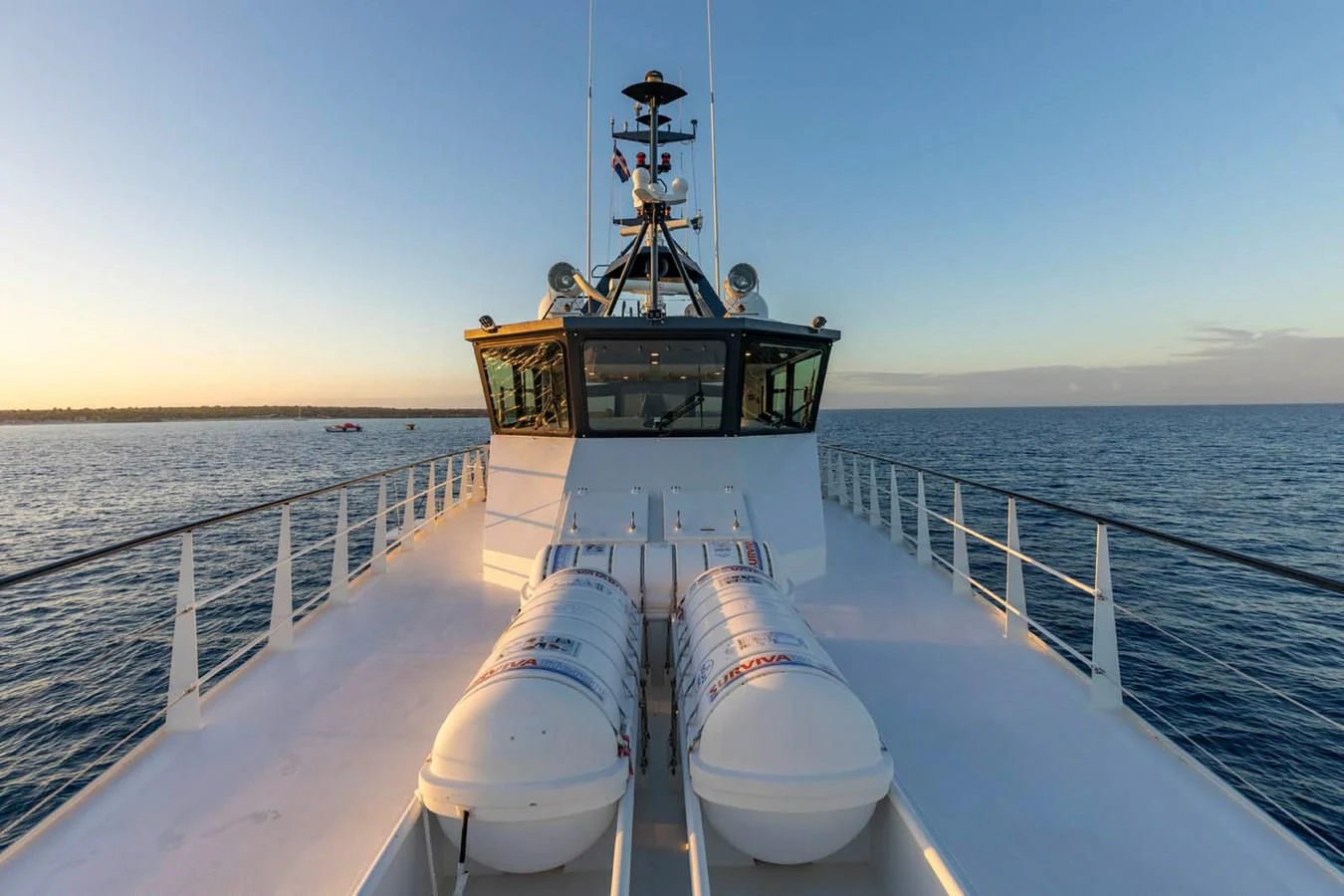 a boat on a body of water aboard CHASING ROMANCE Yacht for Sale
