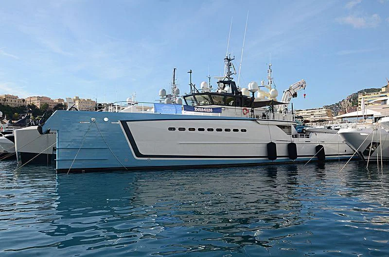 a boat in the water aboard CHASING ROMANCE Yacht for Sale