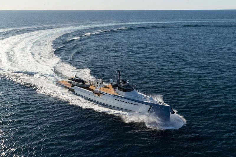 a boat on the water aboard CHASING ROMANCE Yacht for Sale