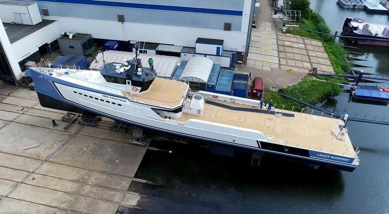 a boat on the water aboard CHASING ROMANCE Yacht for Sale