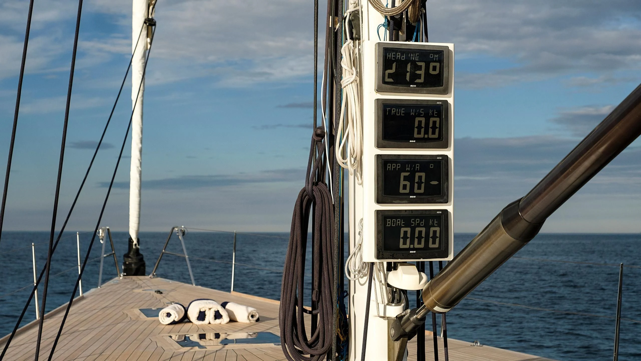 a speedboat on the water aboard NINA I Yacht for Sale