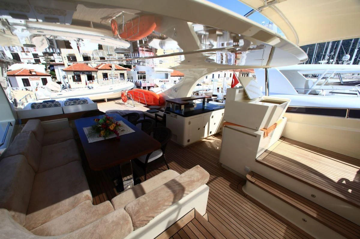 inside of a boat aboard COSMOS LUNA Yacht for Sale