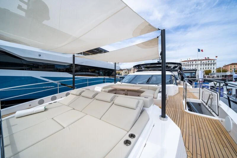 a boat on the water aboard IKAL Yacht for Sale