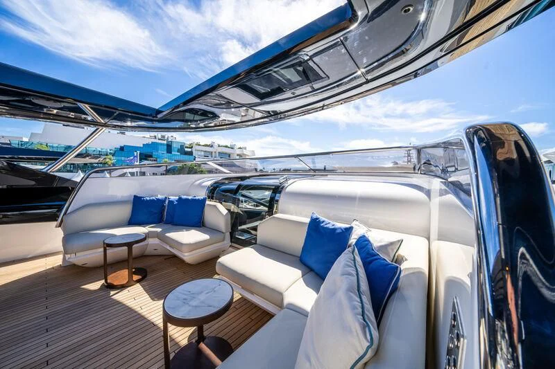 inside of a car aboard IKAL Yacht for Sale