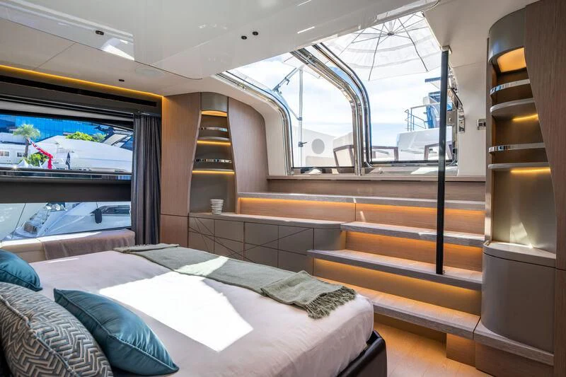 inside of a train aboard IKAL Yacht for Sale