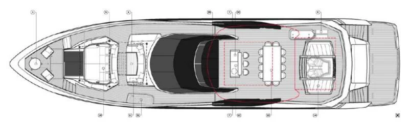diagram aboard IKAL Yacht for Sale
