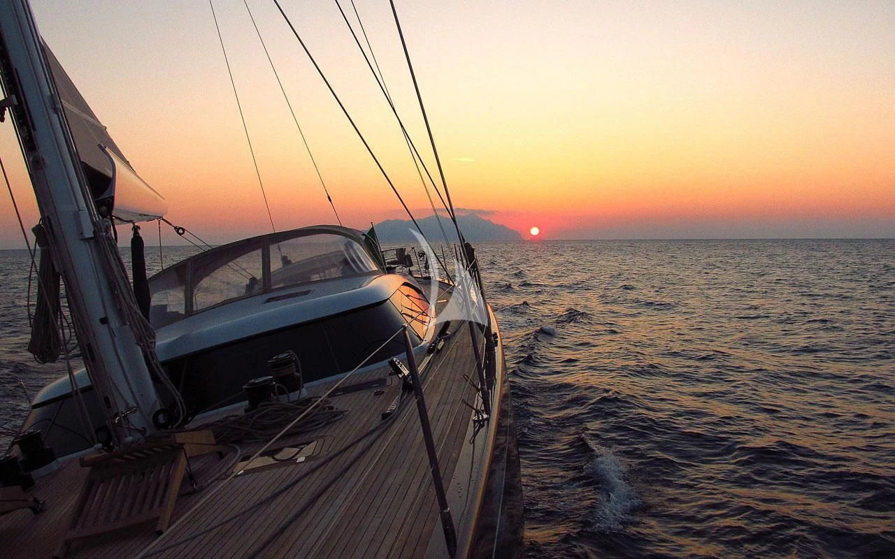 a boat on the water aboard FAR AND WIDE Yacht for Sale