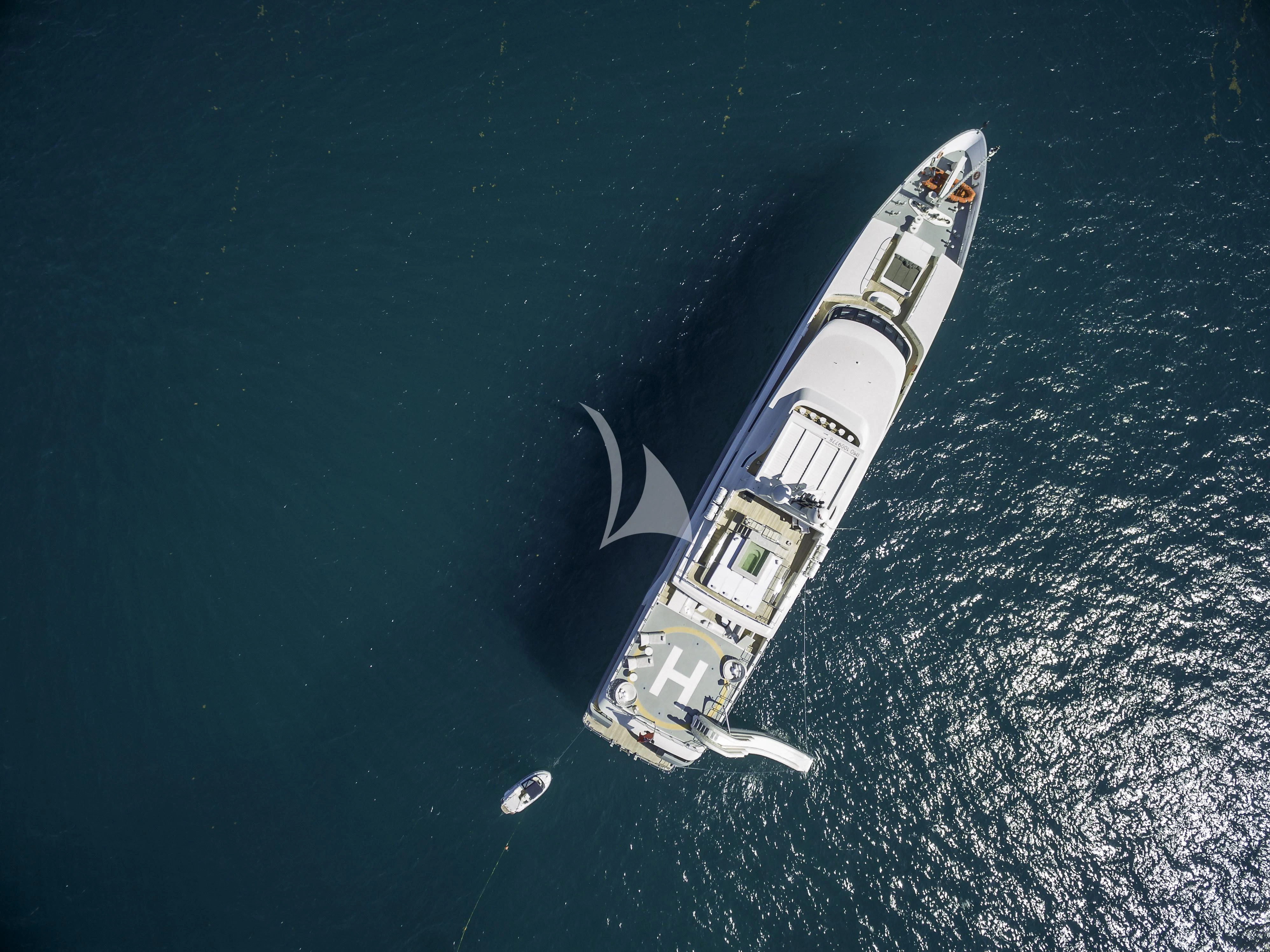 a space shuttle in the air aboard VICKY Yacht for Charter